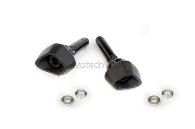 Afbeeldingen van Sliders Evotech Anti-Shock zwart Kawasaki Z900 '17- / Z900RS '18-