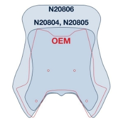 Afbeeldingen van Vervangingsruit National Cycle VStream sport donker getint KTM 1290 Superduke GT '16-