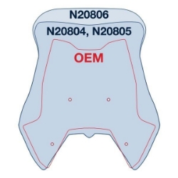 Afbeeldingen van Vervangingsruit National Cycle VStream touring transparant KTM 1290 Superduke GT '16-