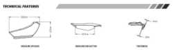 Afbeeldingen van Side Spoiler Downforce van Puig voor de Honda CBR500R '19- - rood