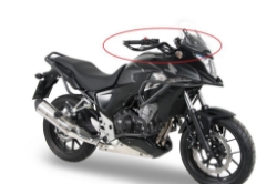 Afbeeldingen van Valbeugel antraciet voorzijde Hepco&Becker Honda CB500X '13-16