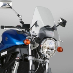 Afbeeldingen van Windscherm Deflector Screen transparant National Cycle met U-clamp bevestiging