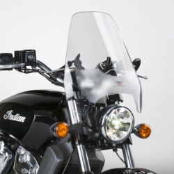 Afbeeldingen van Windscherm Deflector Screen transparant National Cycle met U-clamp bevestiging