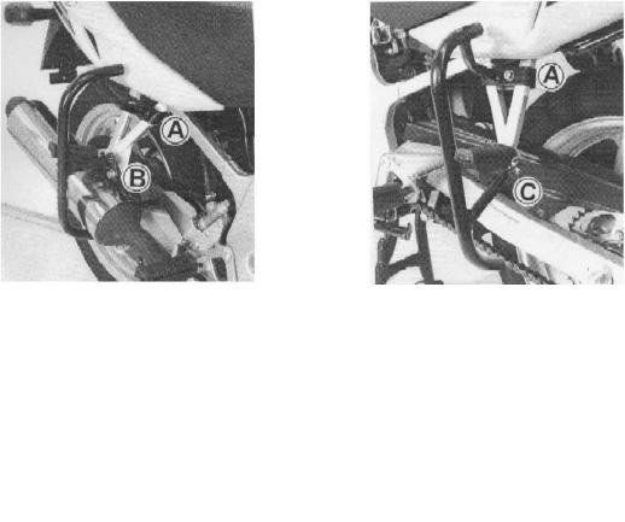 Afbeeldingen van Valbeugel achterzijde zwart Hepco&Becker Suzuki GS500E '01-08