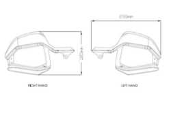 Afbeeldingen van Handkap extensions Puig Honda X-Adv '21- -transparant