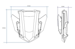 Afbeeldingen van Elektrische ruitverstelling E.R.S. Puig voor Yamaha MT-09 Tracer / GT '18-