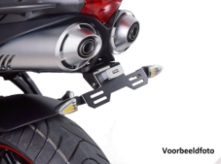 Afbeeldingen van Kentekenplaathouder zwart Puig Yamaha FZ6 / FAZER '04-08 / S2 '07-10