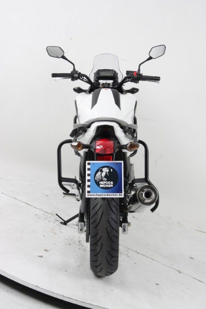 Afbeeldingen van Valbeugel achterzijde zwart Hepco&Becker Honda NC700S '12-13/ NC750S '14-