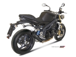 Afbeeldingen van MIVV X-Cone Black RVS demper Triumph Speed Triple 1050 '07-10
