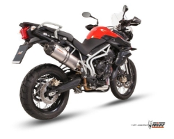Afbeeldingen van MIVV Oval titanium demper met carbon cap (big) Triumph Tiger/XC '11-