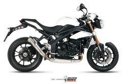 Afbeeldingen van MIVV Ghibli RVS demper Triumph Speed Triple 1050 '11-'15 (LOW)