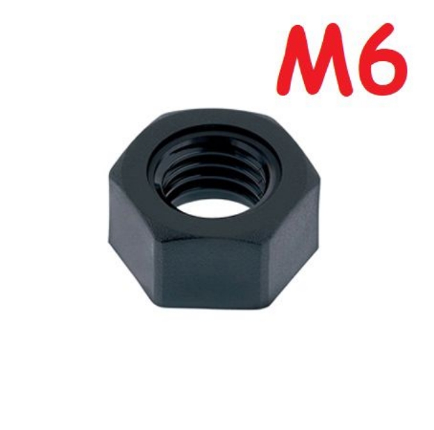 Afbeeldingen van Nylon moertje M6 (per stuk)