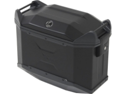 Afbeeldingen van Zijkoffer Xceed Jet Black 38 liter links Hepco&Becker