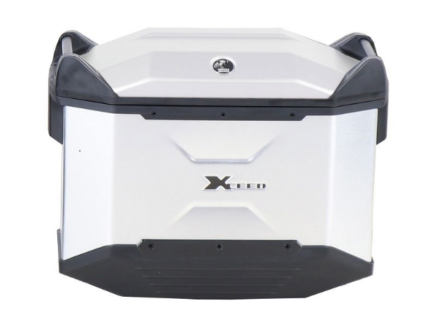 Afbeeldingen van Zijkoffer Xceed silver 38 liter links Hepco&Becker