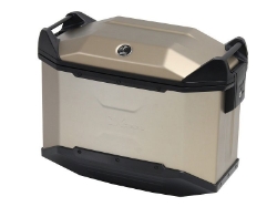 Afbeeldingen van Zijkoffer Xceed silver 38 liter links Hepco&Becker