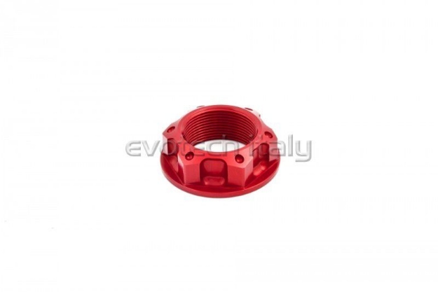 Afbeeldingen van Balhoofdmoer aluminium Evotech TB-010B-Rood