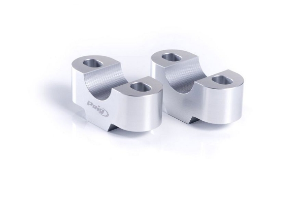 Afbeeldingen van Stuurverhogers 20mm Puig voor 22mm stuur -zilver