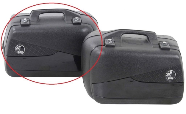 Afbeeldingen van Hepco&Becker Junior Flash 40L BLACK losse rechter koffer