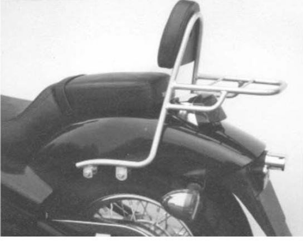 Afbeeldingen van Sissybar met rekje Hepco&Becker chroom Honda VT600C 1992-