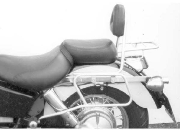 Afbeeldingen van Sissybar met rekje Hepco&Becker chroom Honda VT1100C2