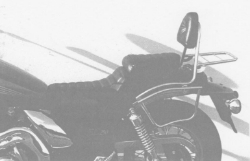 Afbeeldingen van Sissybar met rekje Hepco&Becker chroom Kawasaki EL250/ EL252