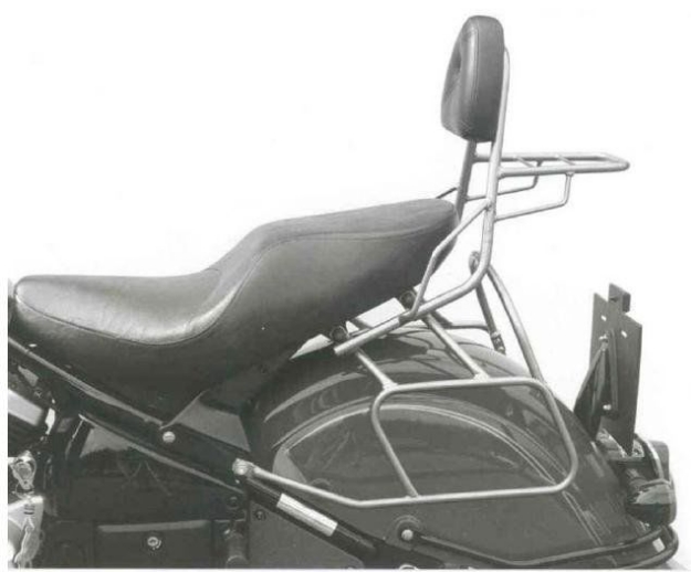 Afbeeldingen van Sissybar met rekje Hepco&Becker Chroom Kawasaki VN1500 DRIFTER