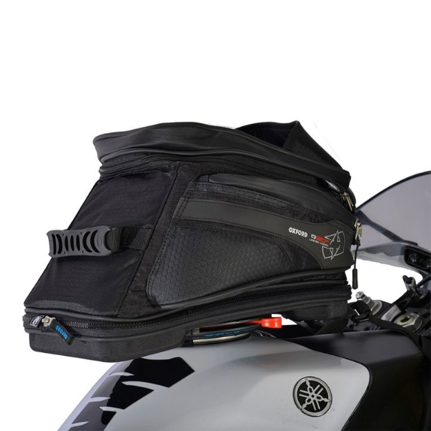 Afbeeldingen van Tanktas Adventure met Quick Release aansluiting model Q20R zwart - Oxford UVK