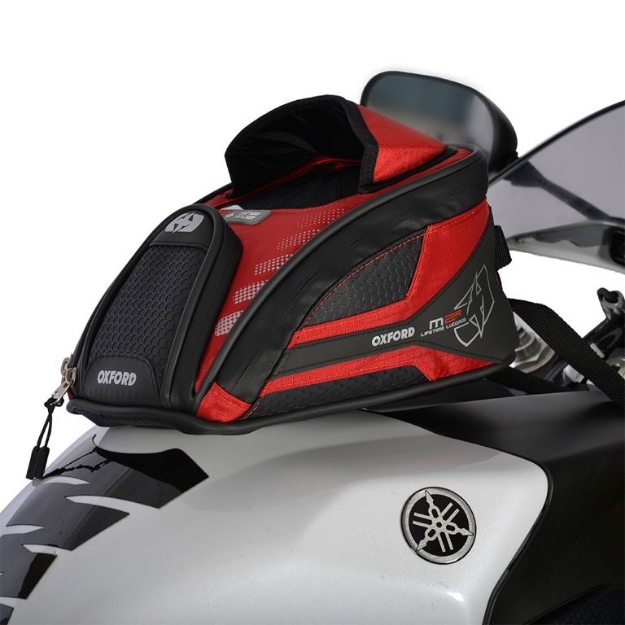 Afbeeldingen van Tanktas Mini met magneten model M2R rood - Oxford