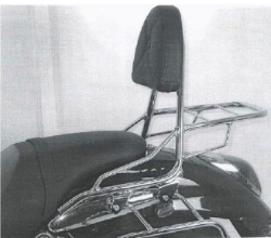 Afbeeldingen van Sissybar met rekje Hepco&Becker chroom Suzuki M1600 Intruder/ VZ1600