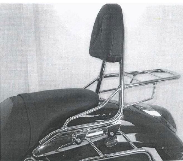 Afbeeldingen van Sissybar met rekje Hepco&Becker chroom Suzuki M1600 Intruder/ VZ1600