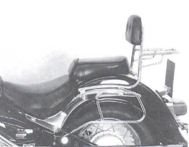 Afbeeldingen van Sissybar met rekje Hepco&Becker chroom Suzuki C800/ VL800LC Intruder -2008