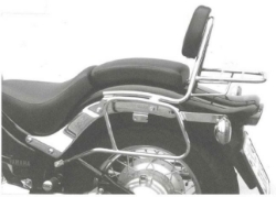 Afbeeldingen van Sissybar met rekje Hepco&Becker chroom Yamaha XVS650