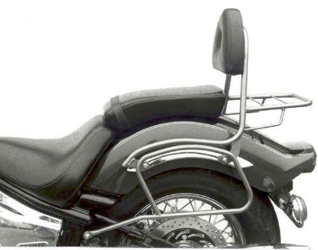 Afbeeldingen van Sissybar met rekje Hepco&Becker chroom Yamaha XVS1100