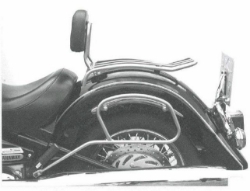 Afbeeldingen van Solorack met rugsteun Hepco&Becker chroom Yamaha XV1600 Wild Star