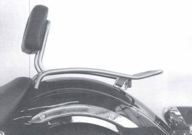 Afbeeldingen van Solorack met rugsteun Hepco&Becker chroom Yamaha XVS125/ XVS250