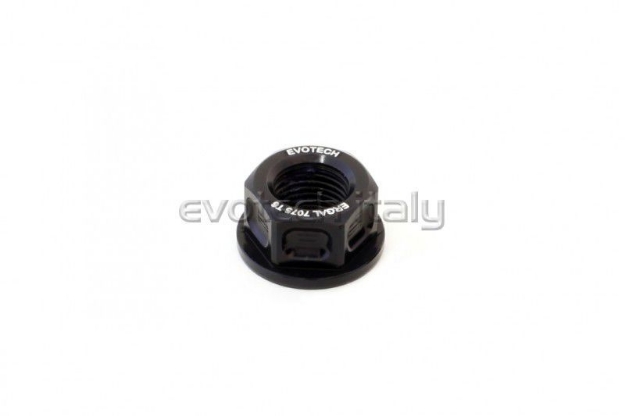 Afbeeldingen van tandwielmoer aluminium Evotech TB-035-Zwart