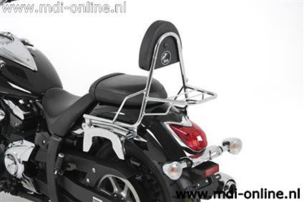 Afbeeldingen van Sissybar met rekje Hepco&Becker chroom Yamaha XVS950 Midnight Star 2009-