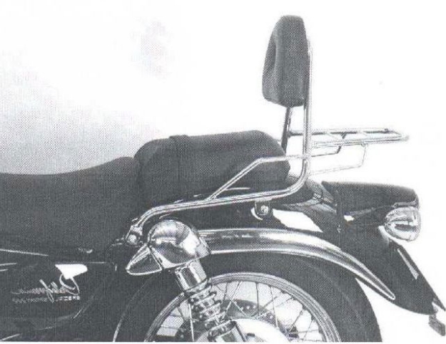 Afbeeldingen van Sissybar met rekje Hepco&Becker chroom Moto Guzzi CALIFORNIA SPECIAL