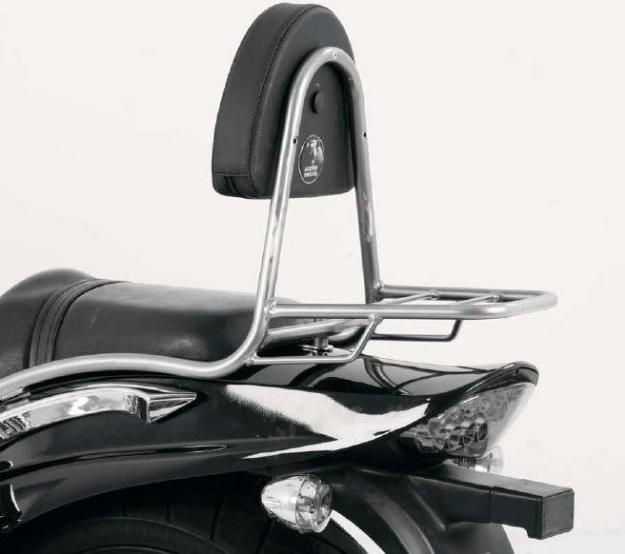 Afbeeldingen van Sissybar met rekje Hepco&Becker chroom Hyosung GV650