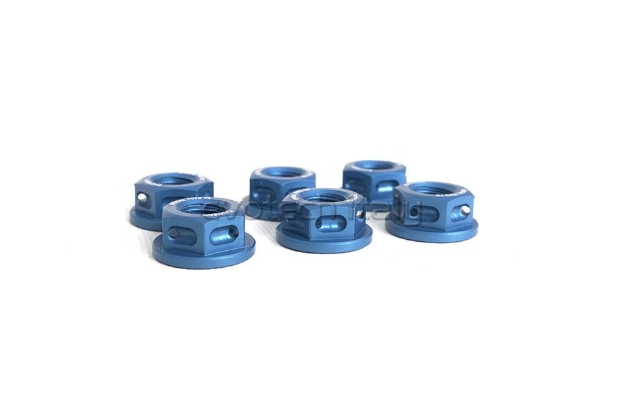Afbeeldingen van Tandwielmoer aluminium Evotech TBK6-073