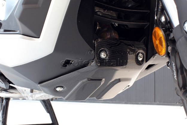 Afbeeldingen van Carbon carterplaat Evotech Honda X-ADV