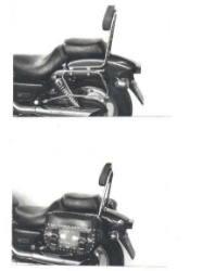 Afbeeldingen van Tassendragers standaard chroom Hepco&Becker Honda VF750C 1993-