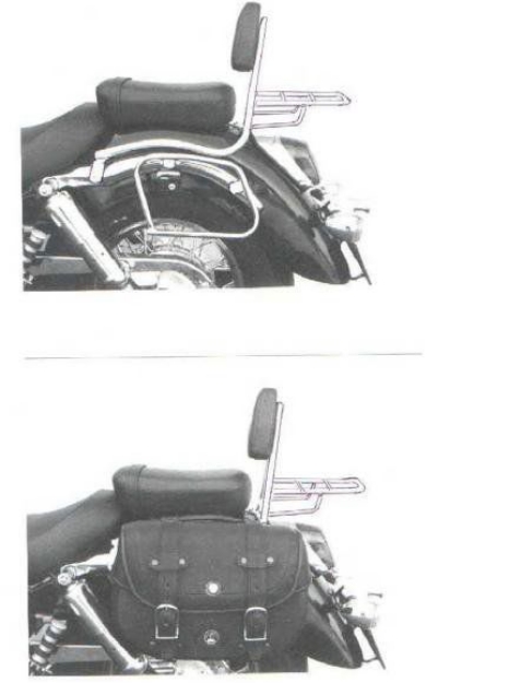 Afbeeldingen van Tassendragers standaard chroom Hepco&Becker Honda VT750C2