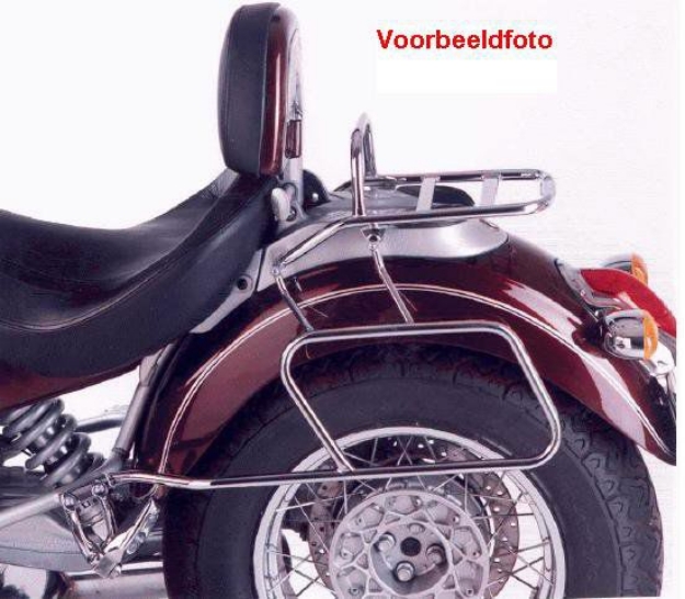 Afbeeldingen van Tassendragers standaard chroom Hepco&Becker Kawasaki EN500 1990-1995
