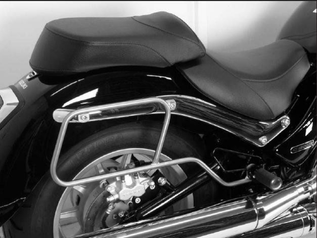 Afbeeldingen van Tassendragers standaard chroom Hepco&Becker Suzuki C1800 Intruder -2010
