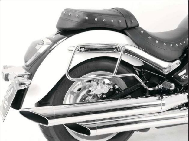 Afbeeldingen van Tassendragers standaard chroom Hepco&Becker Suzuki C1800 Intruder 2011-