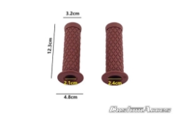 Afbeeldingen van Handvatten Custom Access Fast Lane universeel 22mm diameter -oranjebruin