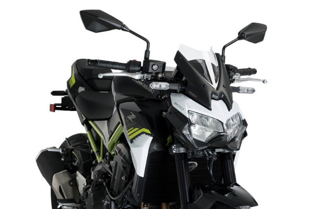 Afbeeldingen van Vervangingsruit naked bike Puig Kawasaki Z900 '20- -transparant