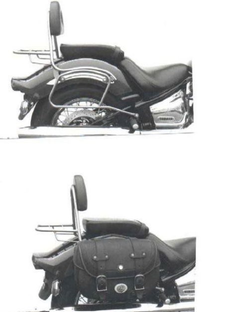 Afbeeldingen van Tassendragers standaard chroom Hepco&Becker Yamaha XVS1100