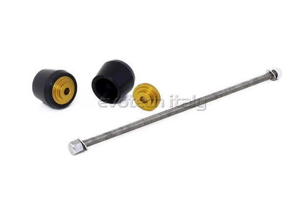 Afbeeldingen van Achterasslider Evotech Honda CB300R ’18- - goud